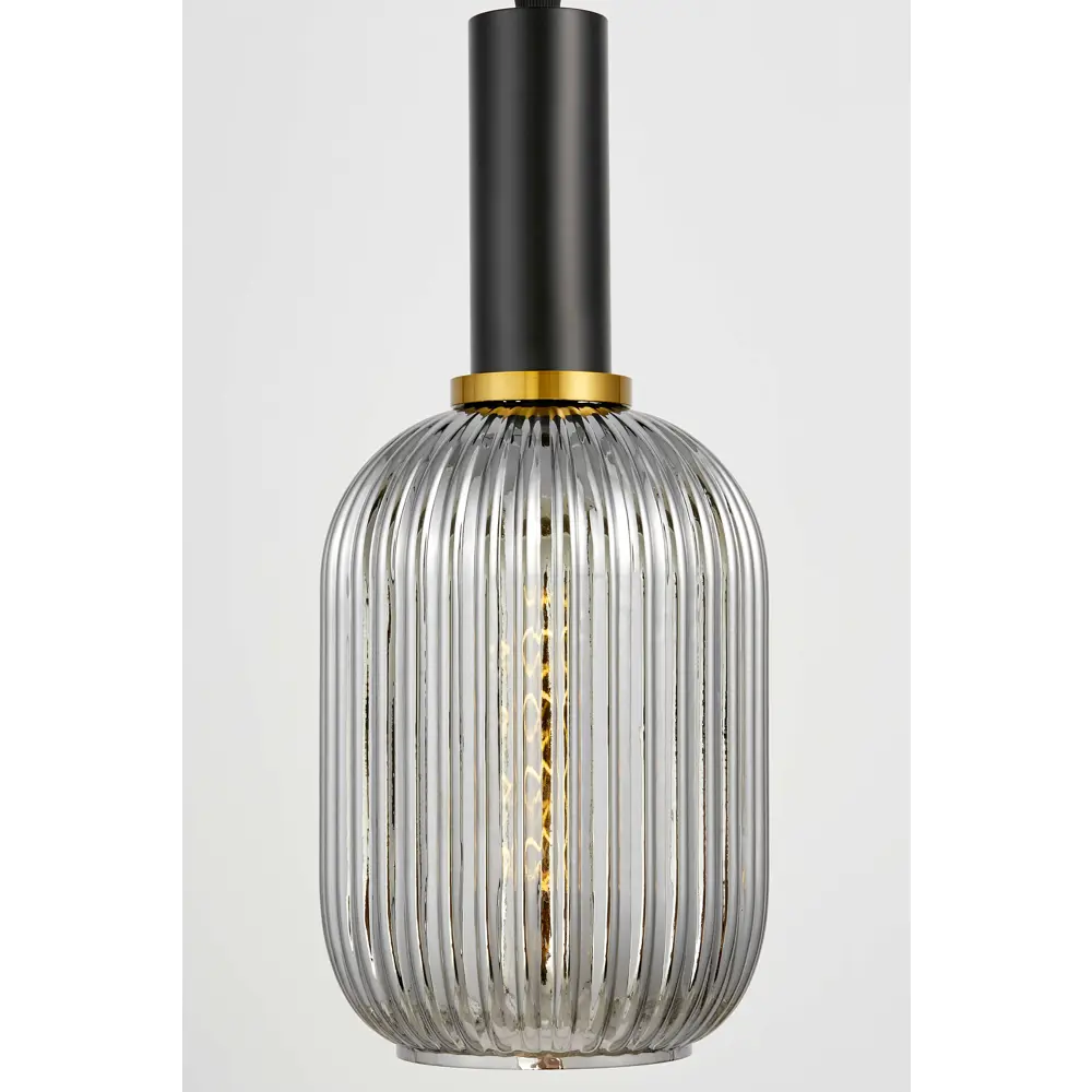 Фото 7 Светильник подвесной Lumina deco Rico Ldp 1218-1 gy+bk 1 лампа 2 м² цвет дымчатый Фото 7 Светильник подвесной Lumina deco Rico Ldp 1218-1 gy+bk 1 лампа 2 м² цвет дымчатый