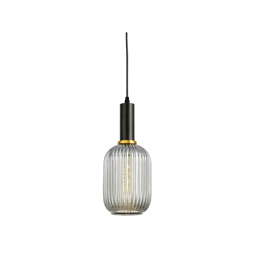Фото 3 Светильник подвесной Lumina deco Rico Ldp 1218-1 gy+bk 1 лампа 2 м² цвет дымчатый Фото 3 Светильник подвесной Lumina deco Rico Ldp 1218-1 gy+bk 1 лампа 2 м² цвет дымчатый