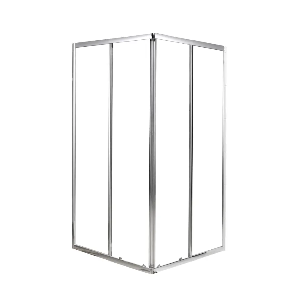 Фото 4 Душевой уголок Sensea Nerea квадратный 80х80 см хромированный профиль прозрачное стекло раздвижной