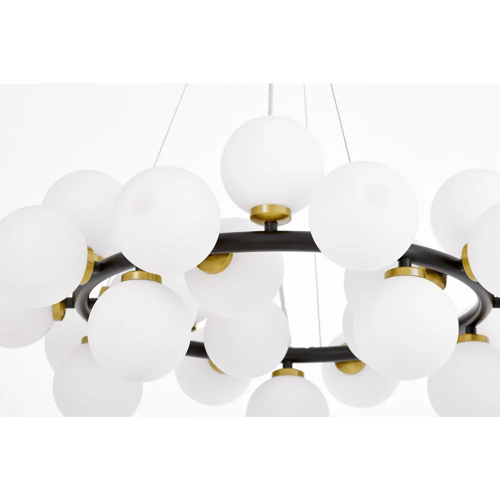 Фото 5 Светильник подвесной Lumina deco Marsiada Ldp 6033-25 bk+md 25 ламп 33 м² цвет белый/черный Фото 5 Светильник подвесной Lumina deco Marsiada Ldp 6033-25 bk+md 25 ламп 33 м² цвет белый/черный