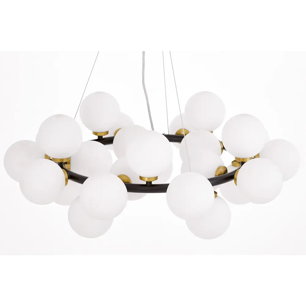 Фото 6 Светильник подвесной Lumina deco Marsiada Ldp 6033-25 bk+md 25 ламп 33 м² цвет белый/черный Фото 6 Светильник подвесной Lumina deco Marsiada Ldp 6033-25 bk+md 25 ламп 33 м² цвет белый/черный