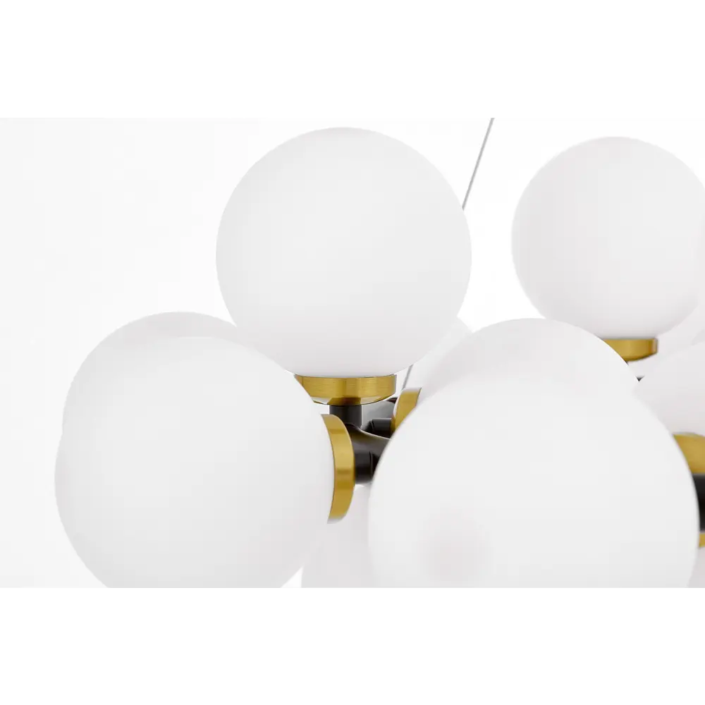 Фото 4 Светильник подвесной Lumina deco Marsiada Ldp 6033-25 bk+md 25 ламп 33 м² цвет белый/черный Фото 4 Светильник подвесной Lumina deco Marsiada Ldp 6033-25 bk+md 25 ламп 33 м² цвет белый/черный