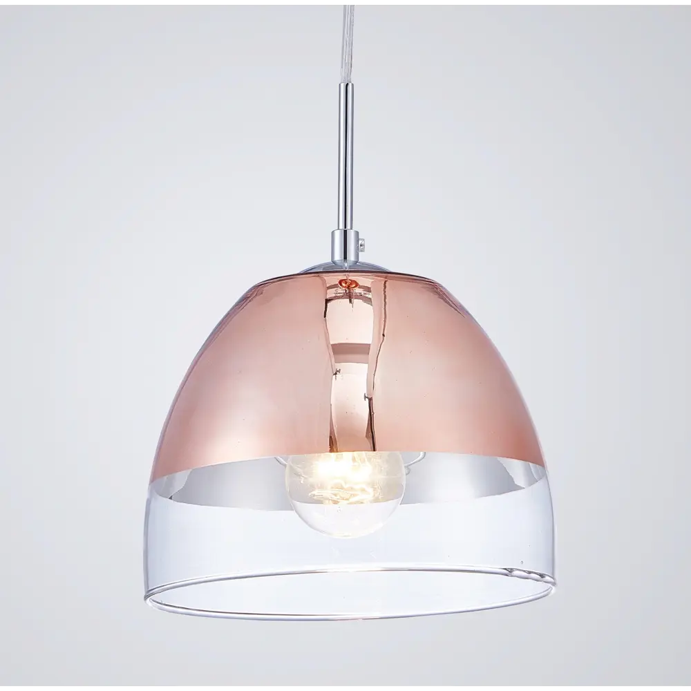 Фото 2 Светильник подвесной Lumina deco Arteni Ldp 1214 r.gd 1 лампа 2 м² цвет прозрачный/розовое золото Фото 2 Светильник подвесной Lumina deco Arteni Ldp 1214 r.gd 1 лампа 2 м² цвет прозрачный/розовое золото