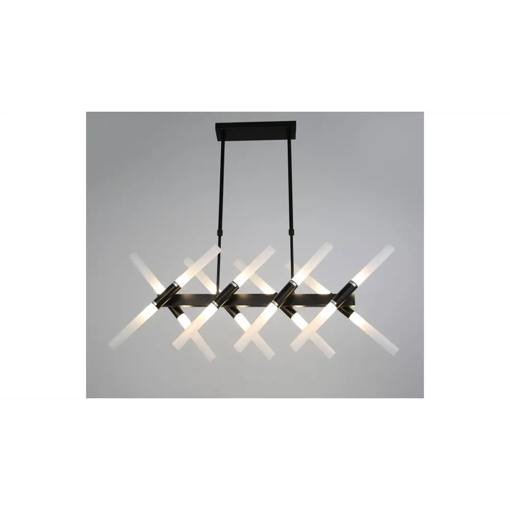 Фото 2 Светильник подвесной Lumina deco Alford Ldp 6036-16 bk 16 ламп 15 м² цвет белый/черный Фото 2 Светильник подвесной Lumina deco Alford Ldp 6036-16 bk 16 ламп 15 м² цвет белый/черный