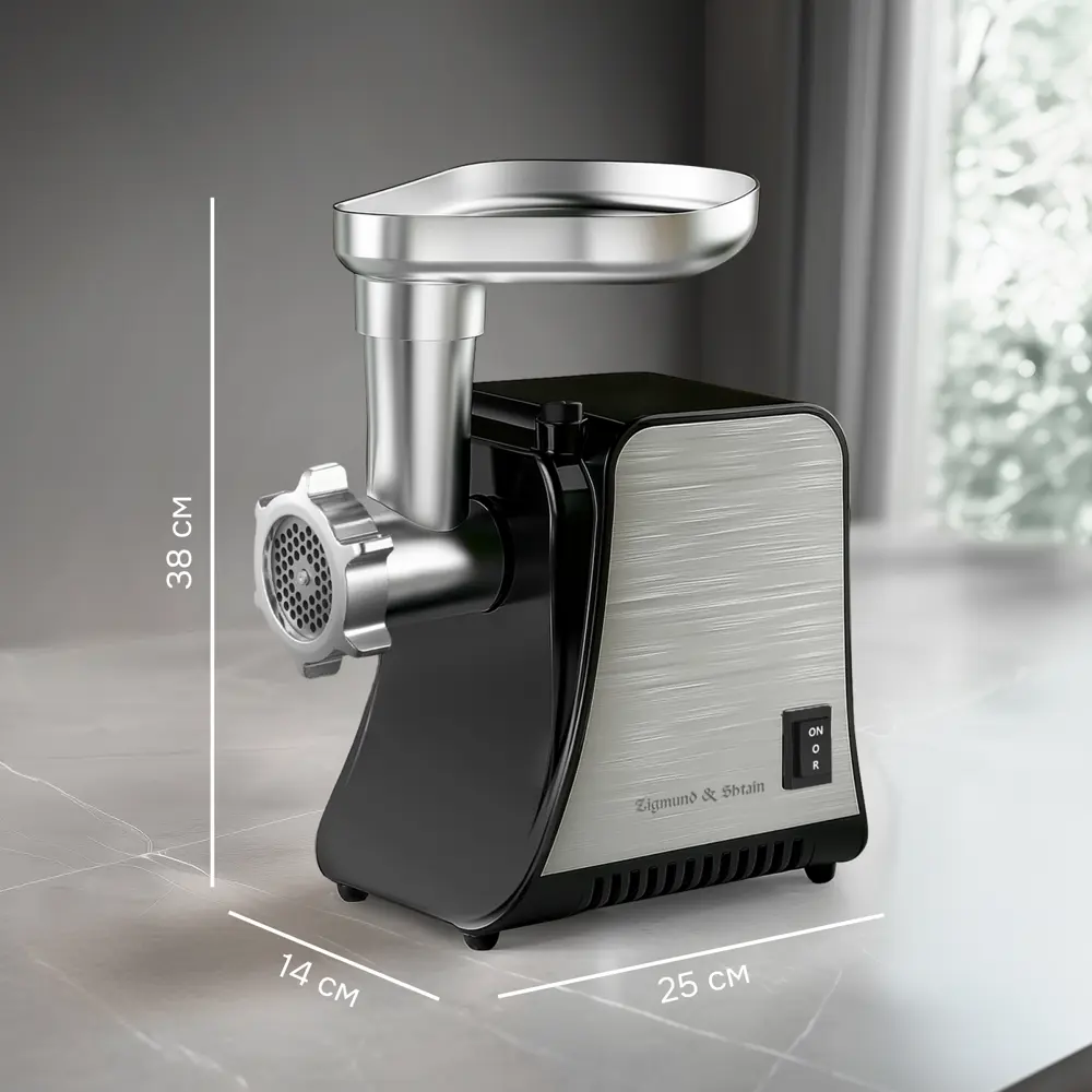 Фото 12 Мясорубка электрическая Zigmund & shtain ZMG-042 1800 Вт цвет нержавеющая сталь Фото 12 Мясорубка электрическая Zigmund & shtain ZMG-042 1800 Вт цвет нержавеющая сталь