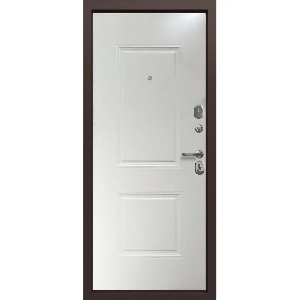 Фото 3 Входная дверь Бриз правый 205x96см цвет черный антик/белый клен Фото 3 Входная дверь Бриз правый 205x96см цвет черный антик/белый клен