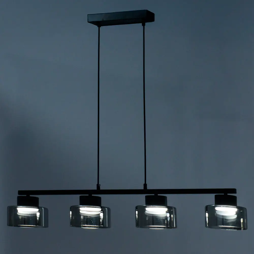 Фото 2 Люстра подвесная Nemico 4 лампы 10 м² цвет черный Фото 2 Люстра подвесная Nemico 4 лампы 10 м² цвет черный