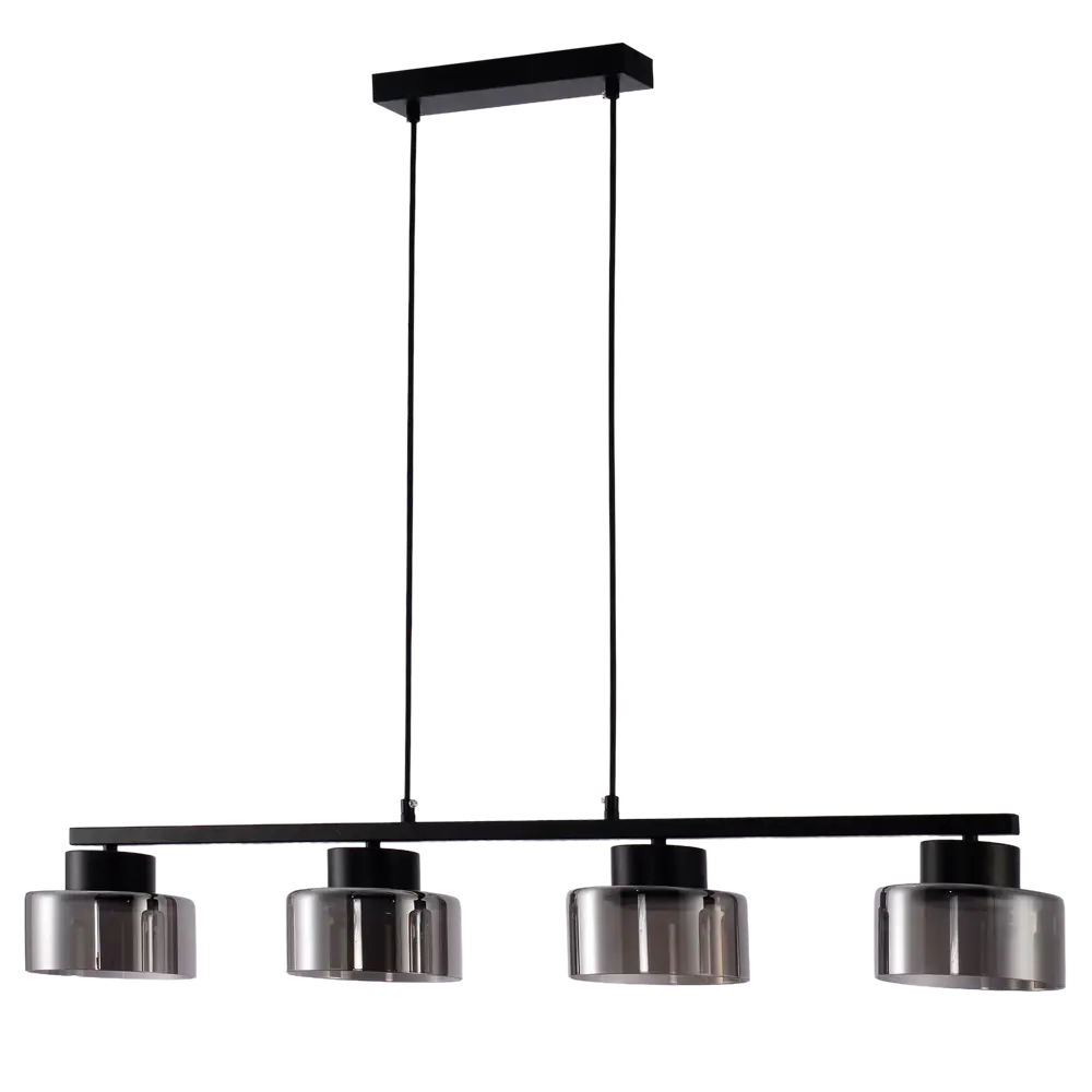 Фото 3 Люстра подвесная Nemico 4 лампы 10 м² цвет черный Фото 3 Люстра подвесная Nemico 4 лампы 10 м² цвет черный