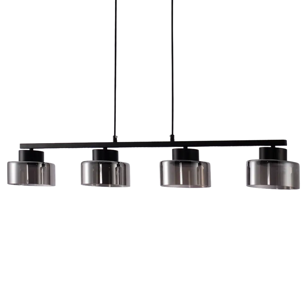 Фото 4 Люстра подвесная Nemico 4 лампы 10 м² цвет черный Фото 4 Люстра подвесная Nemico 4 лампы 10 м² цвет черный