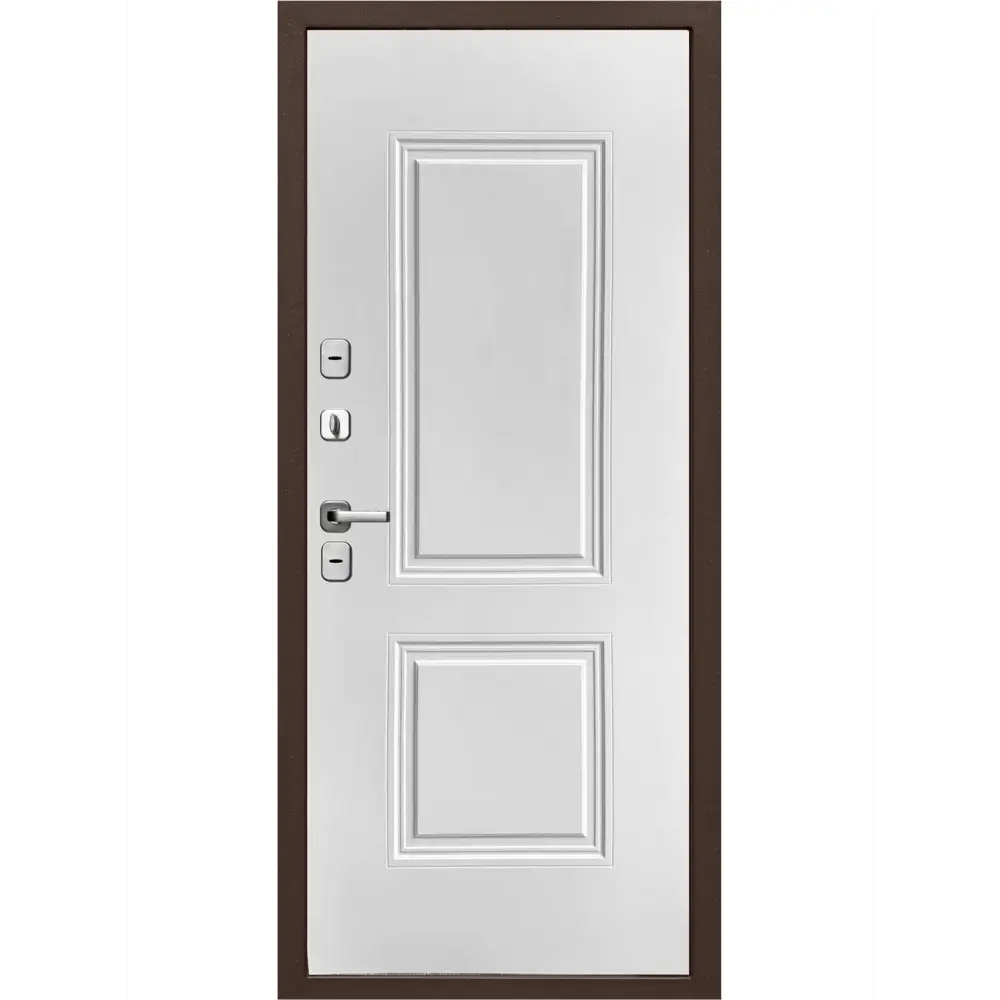 Фото 3 Входная дверь Бриз Термо левый 205x86см цвет медный антик/эмалит белый