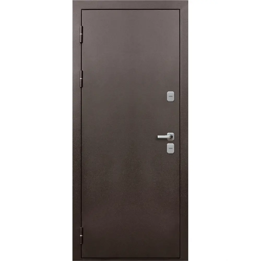 Фото 2 Входная дверь Бриз Термо левый 205x96см цвет медный антик/эмалит белый Фото 2 Входная дверь Бриз Термо левый 205x96см цвет медный антик/эмалит белый