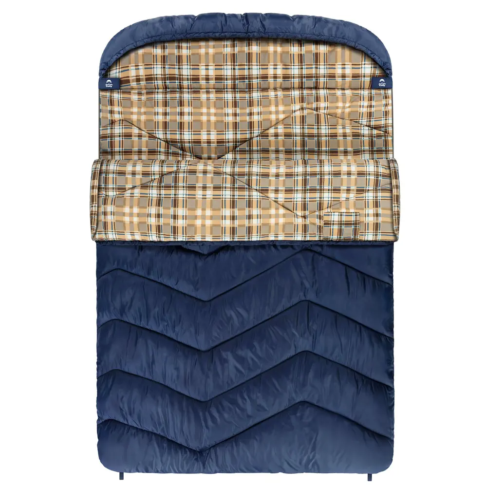 Фото 9 Спальный мешок Jungle Camp Agosta Double двухместный с фланелью цвет синий Фото 9 Спальный мешок Jungle Camp Agosta Double двухместный с фланелью цвет синий