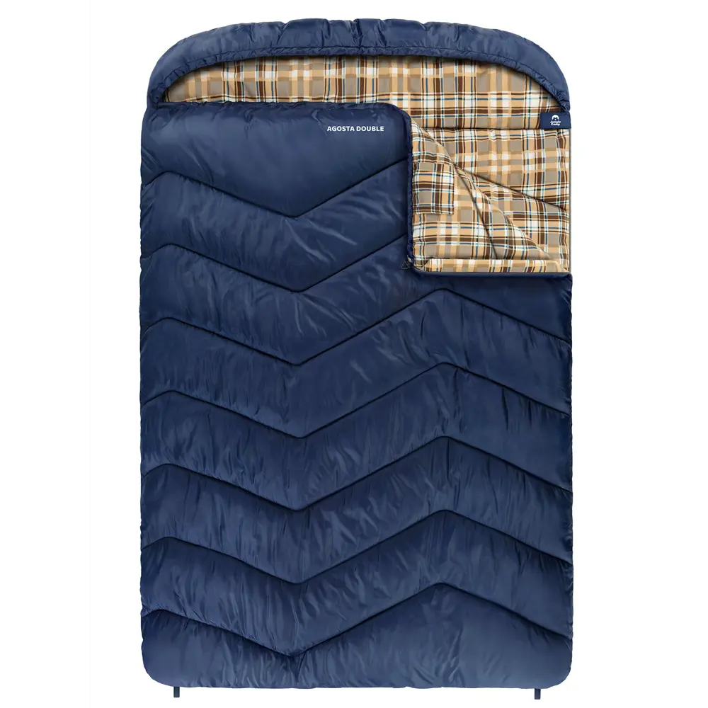 Фото 8 Спальный мешок Jungle Camp Agosta Double двухместный с фланелью цвет синий Фото 8 Спальный мешок Jungle Camp Agosta Double двухместный с фланелью цвет синий