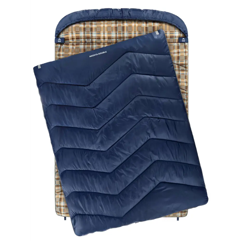 Фото 10 Спальный мешок Jungle Camp Agosta Double двухместный с фланелью цвет синий Фото 10 Спальный мешок Jungle Camp Agosta Double двухместный с фланелью цвет синий