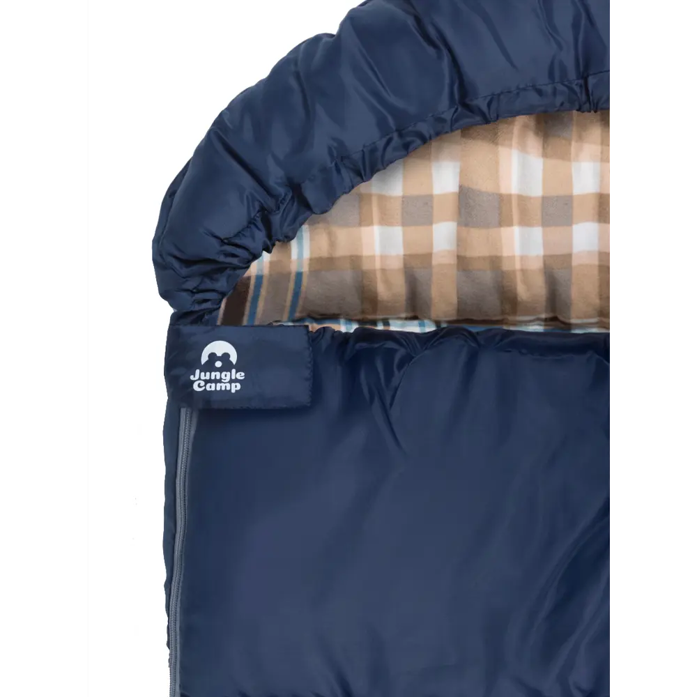 Фото 15 Спальный мешок Jungle Camp Agosta Double двухместный с фланелью цвет синий Фото 15 Спальный мешок Jungle Camp Agosta Double двухместный с фланелью цвет синий