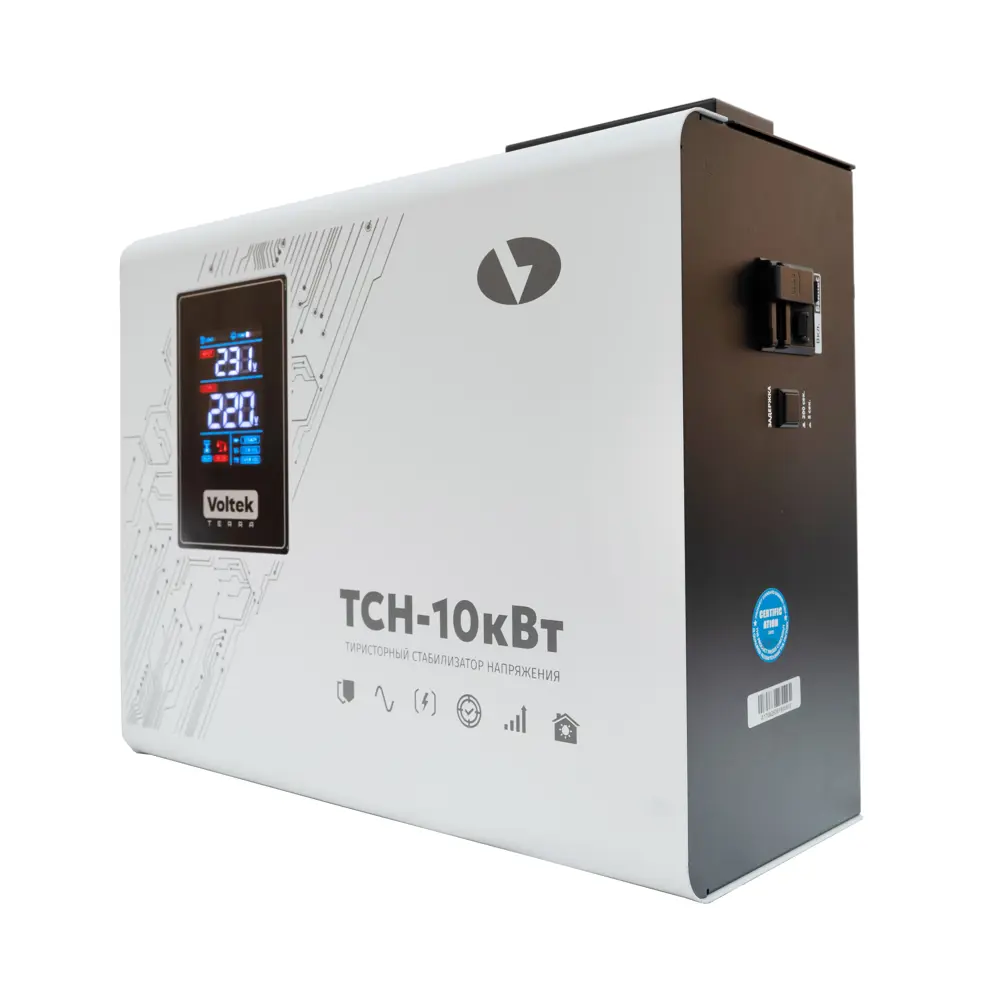 Фото 3 Стабилизатор напряжения Voltek VTCH однофазный 10000 ВА 80-280В