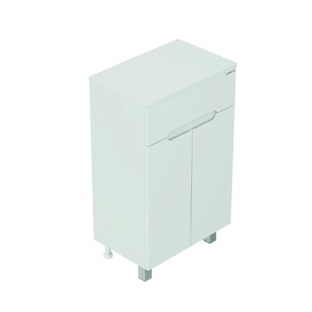 Фото 7 Полупенал для ванны напольный Onika Айленд 50 белый Фото 7 Полупенал для ванны напольный Onika Айленд 50 белый