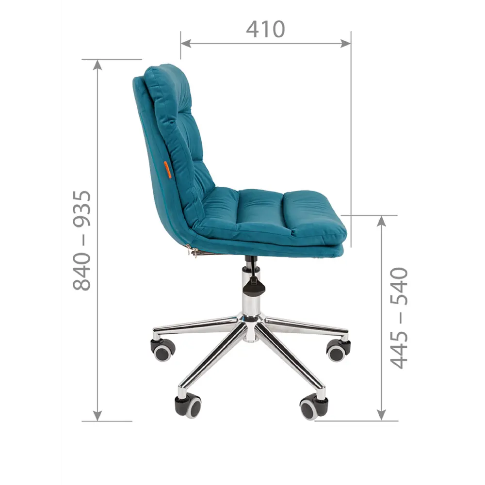 Фото 6 Офисное кресло Chairman Home 115 60x84x60 см велюр цвет синий Фото 6 Офисное кресло Chairman Home 115 60x84x60 см велюр цвет синий