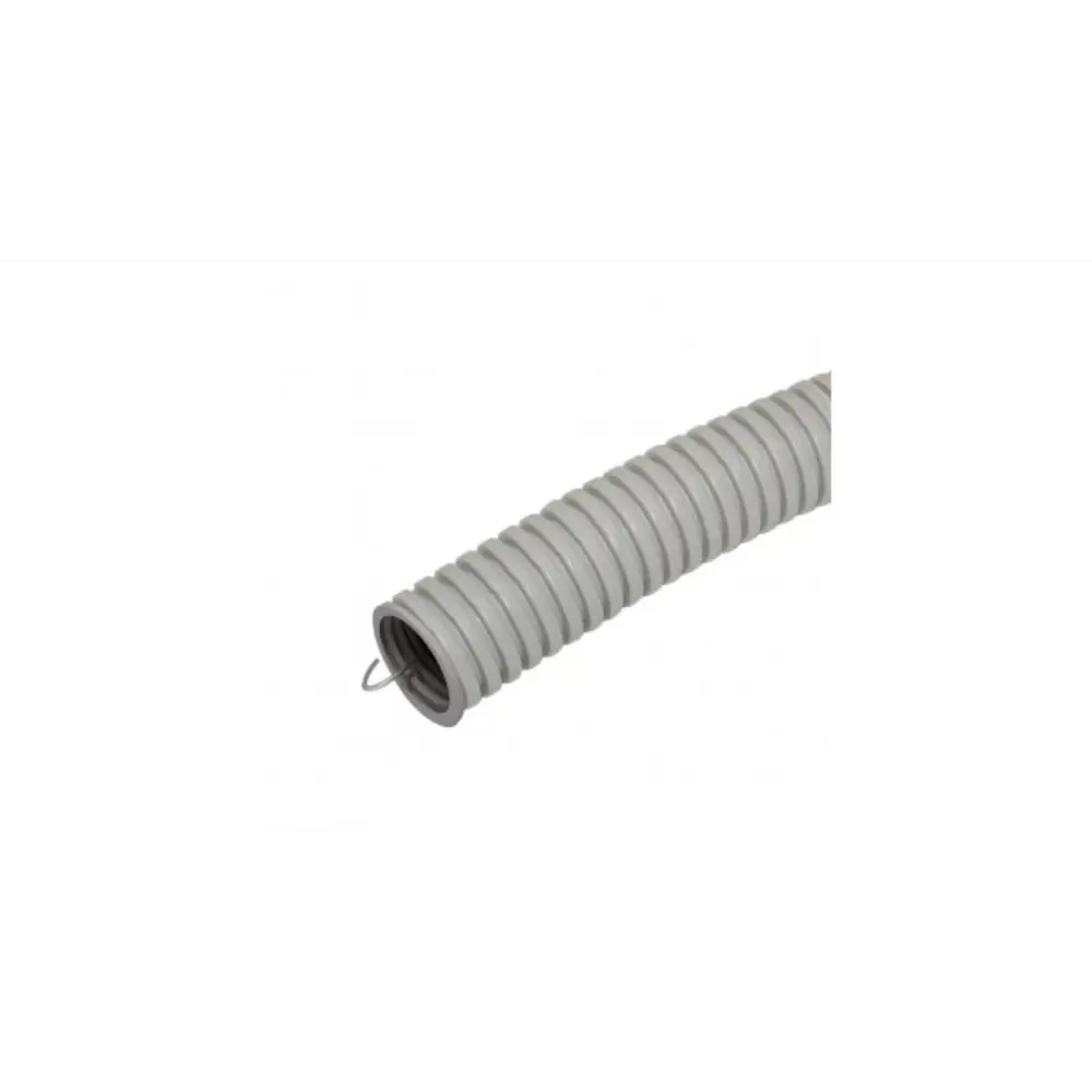 Фото Труба гофрированная Spl ПВХ D25 мм 50 м цвет серый Фото Труба гофрированная Spl ПВХ D25 мм 50 м цвет серый