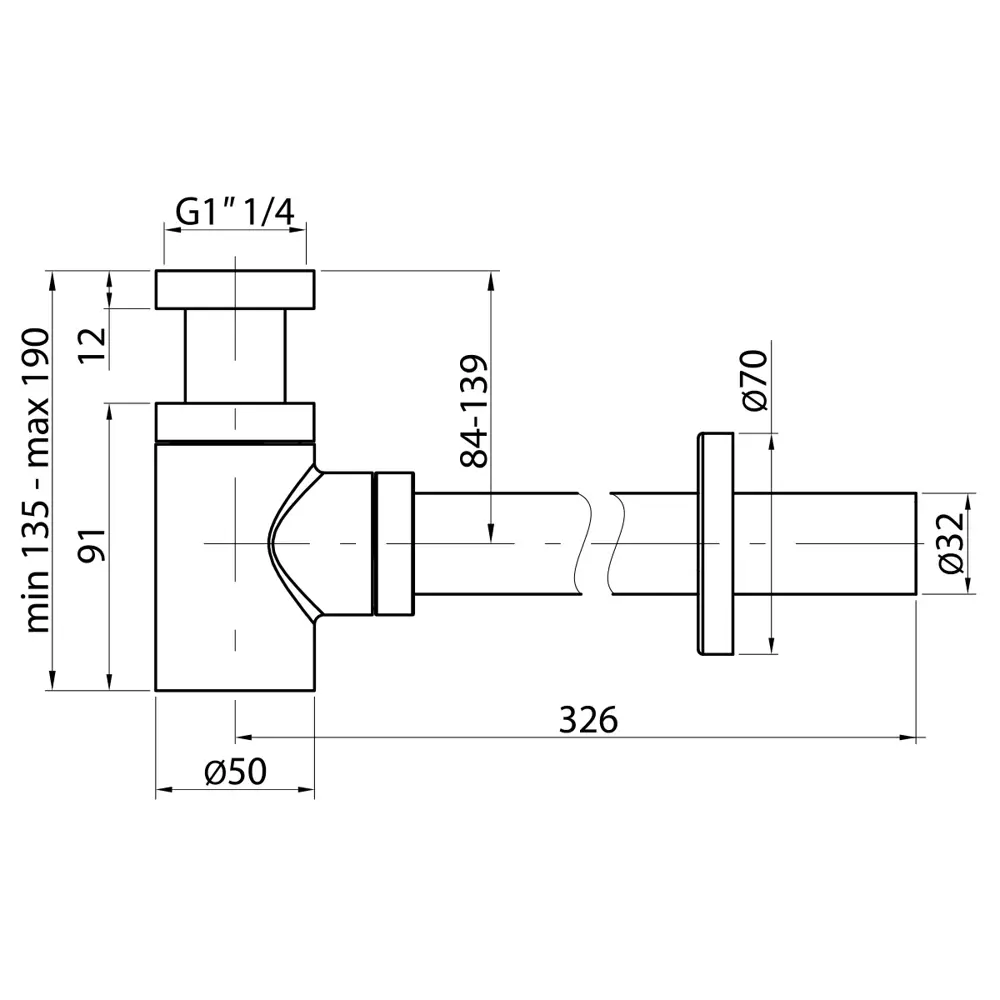 Фото 7 Сифон для раковины Elghansa D40 мм черный матовый, черный WBT-512-Black