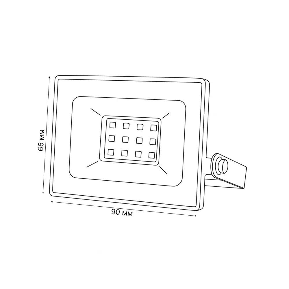 Фото 8 Прожектор светодиодный уличный Volpe 20 Вт IP65 теплый белый свет Фото 8 Прожектор светодиодный уличный Volpe 20 Вт IP65 теплый белый свет