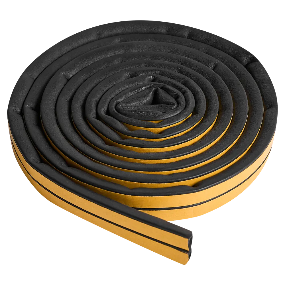 Фото Уплотнитель для окон и дверей MONLID D-профиль 6 м цвет черный