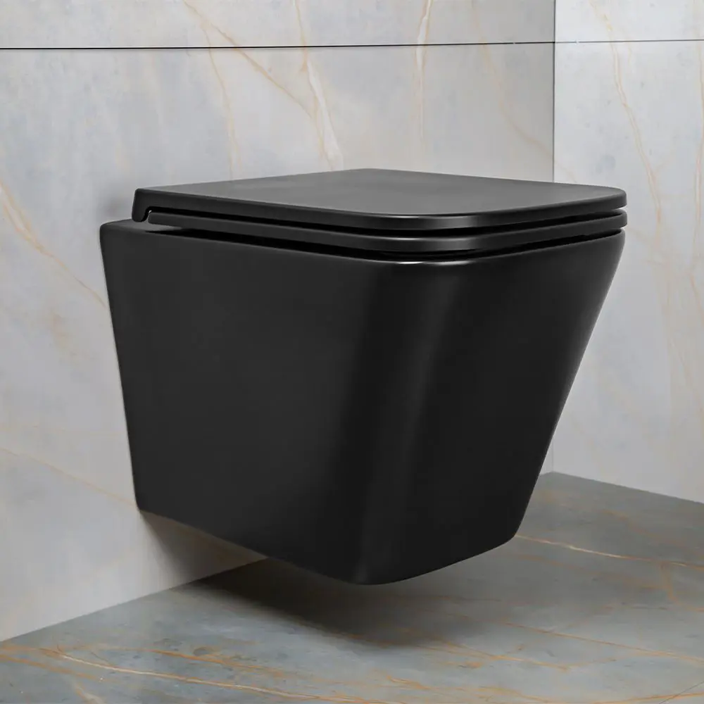 Фото 16 Унитаз подвесной AVS Модерн безободковый с сиденьем микролифт черный Фото 16 Унитаз подвесной AVS Модерн безободковый с сиденьем микролифт черный