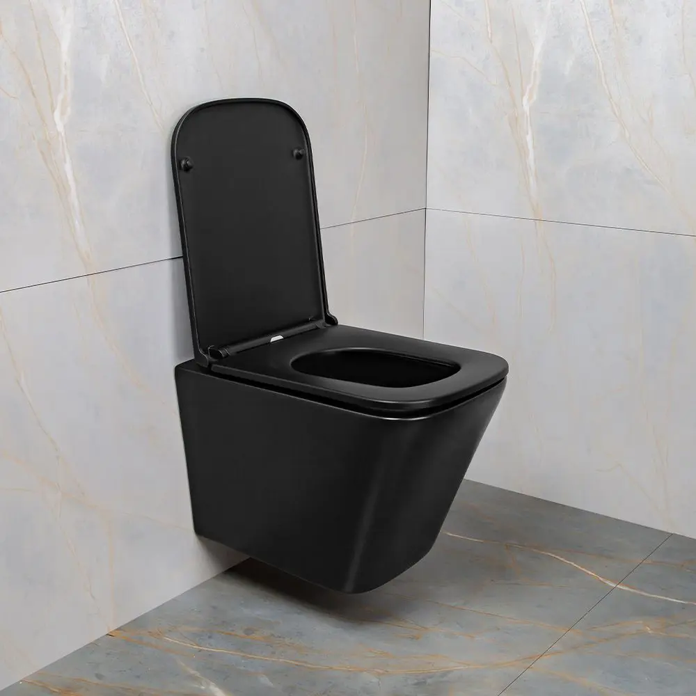 Фото 11 Унитаз подвесной AVS Модерн безободковый с сиденьем микролифт черный Фото 11 Унитаз подвесной AVS Модерн безободковый с сиденьем микролифт черный