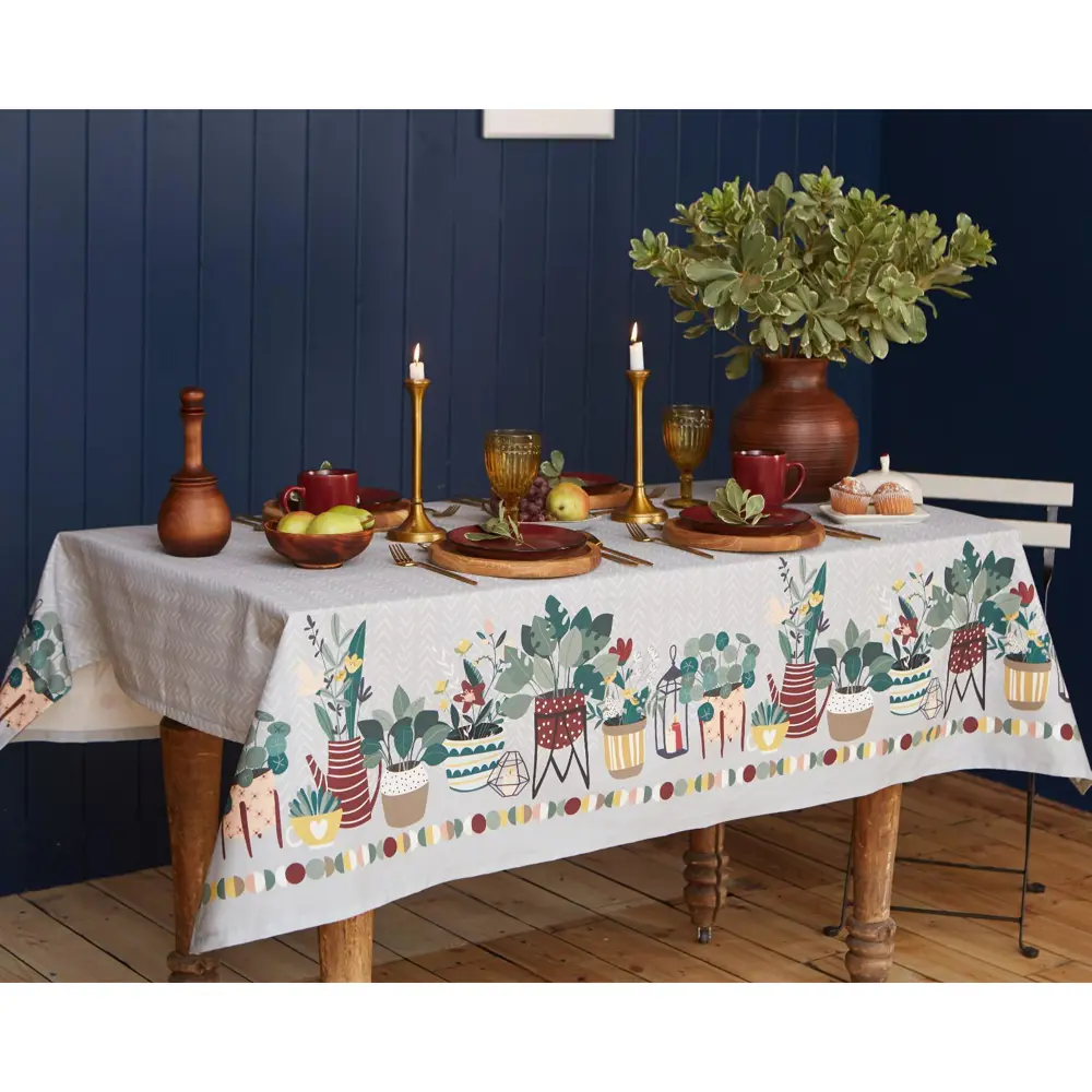 Фото 3 Скатерть на стол Этель Hygge круглая 149x220 см цвет бежевый Фото 3 Скатерть на стол Этель Hygge круглая 149x220 см цвет бежевый