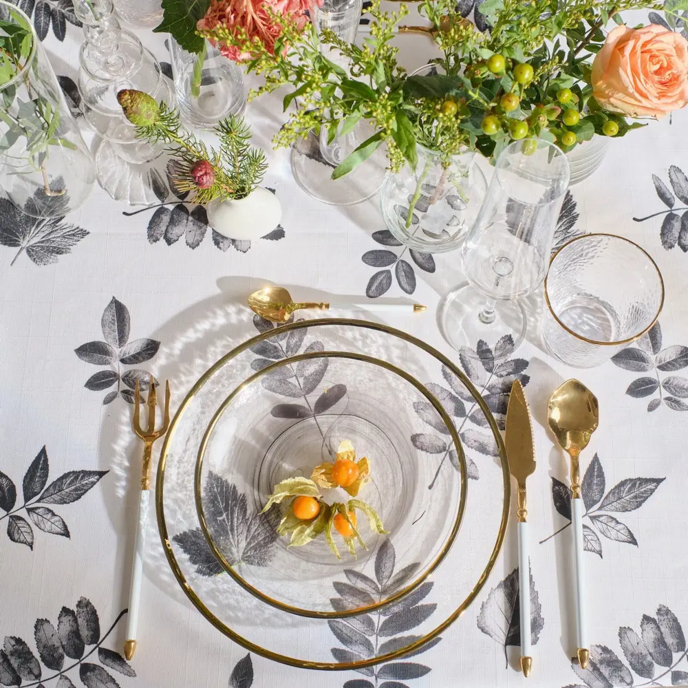 Фото 6 Скатерть на стол Этель Impression 149х круглая 149x110 см цвет белый Фото 6 Скатерть на стол Этель Impression 149х круглая 149x110 см цвет белый