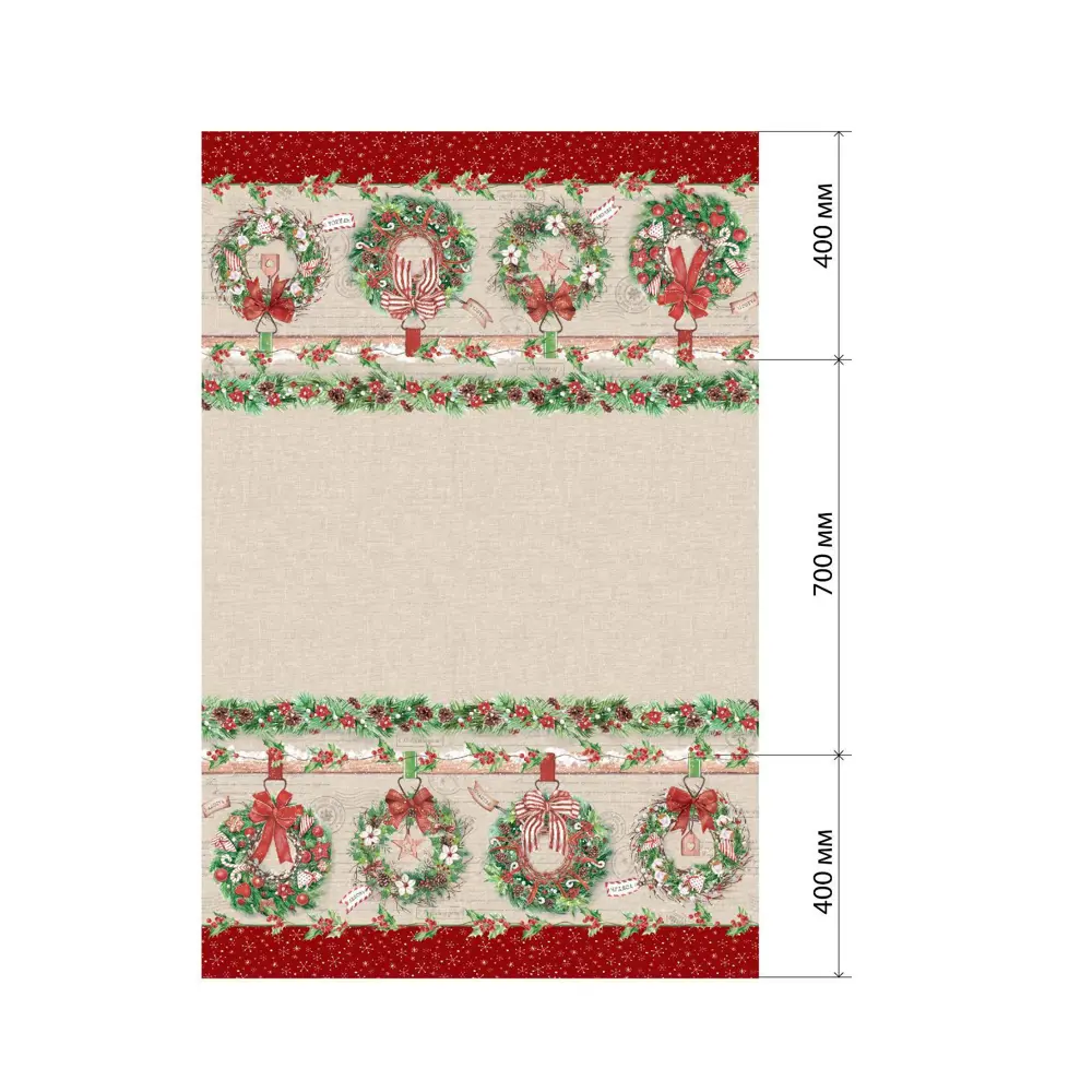 Фото 7 Скатерть на стол Этель Новогоднее настроение круглая 147x110 см цвет красный Фото 7 Скатерть на стол Этель Новогоднее настроение круглая 147x110 см цвет красный