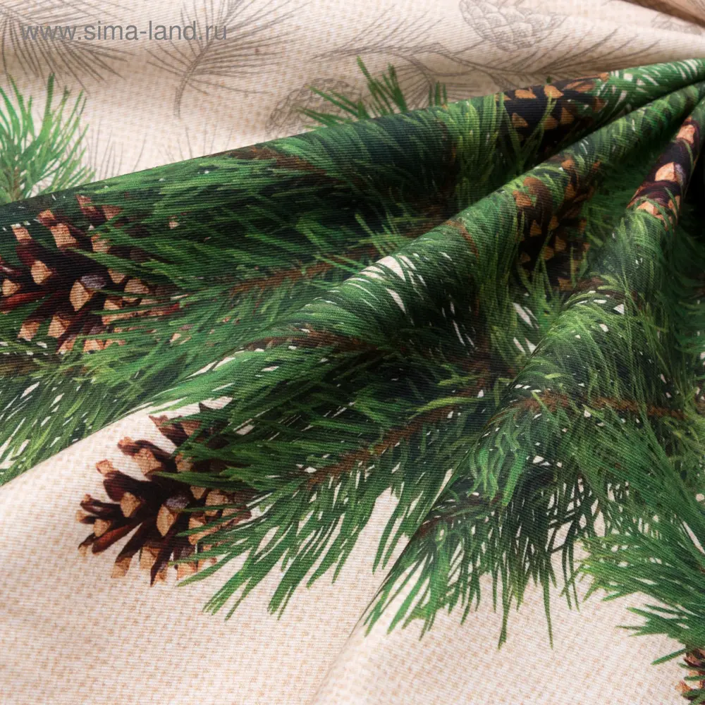 Фото 11 Скатерть на стол Этель Еловые ветви круглая 220x148 см цвет зеленый Фото 11 Скатерть на стол Этель Еловые ветви круглая 220x148 см цвет зеленый