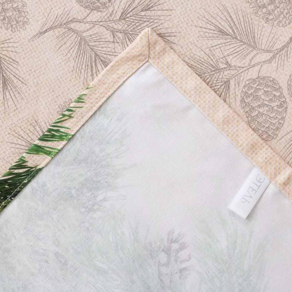 Фото 10 Скатерть на стол Этель Еловые ветви круглая 220x148 см цвет зеленый Фото 10 Скатерть на стол Этель Еловые ветви круглая 220x148 см цвет зеленый