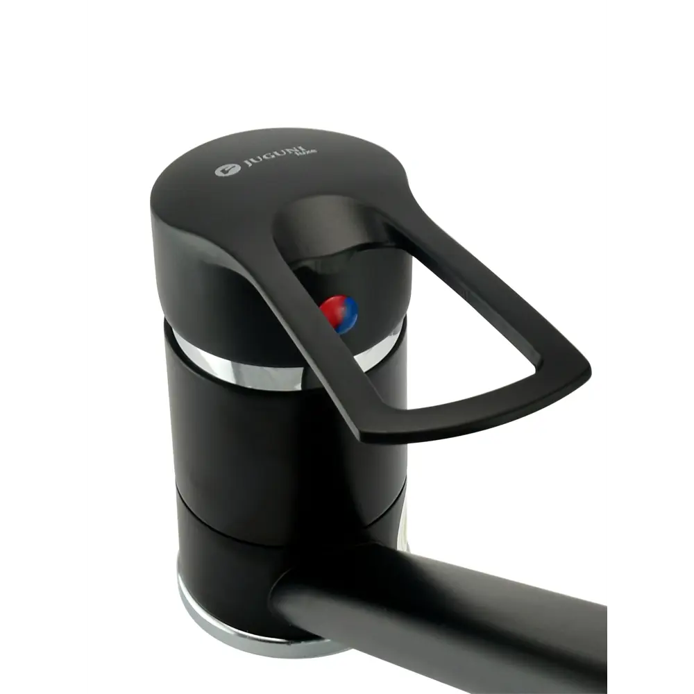 Фото 13 Смеситель для кухни однорычажный Juguni Luxe высота 12 см цвет черный Фото 13 Смеситель для кухни однорычажный Juguni Luxe высота 12 см цвет черный