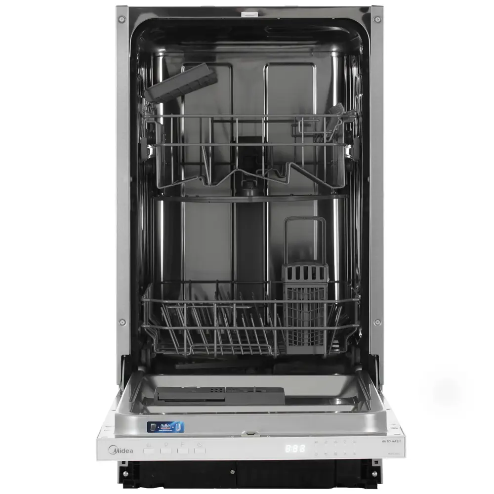 Фото Встраиваемая посудомоечная машина Midea MID45S050 44.8 см 5 программ цвет белый Фото Встраиваемая посудомоечная машина Midea MID45S050 44.8 см 5 программ цвет белый