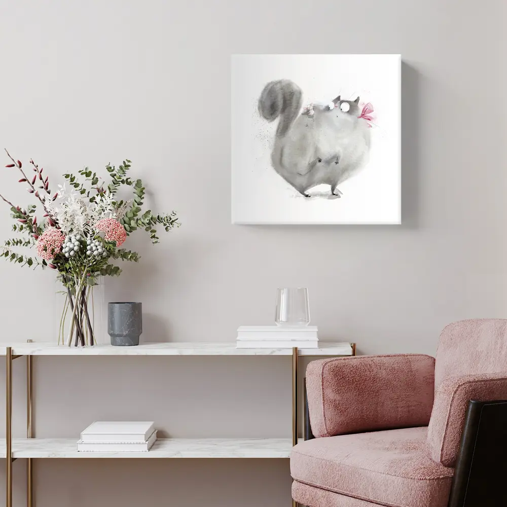 Фото 5 Картина без рамки Postermarket Серый кот 40x40 см Фото 5 Картина без рамки Postermarket Серый кот 40x40 см