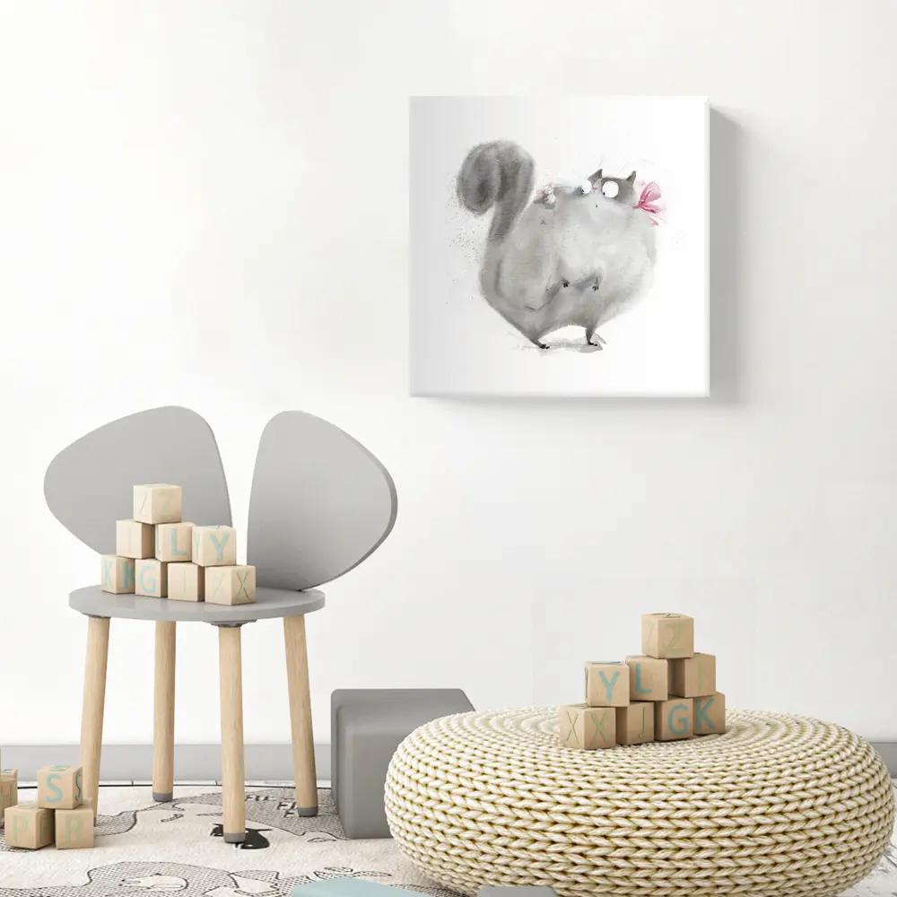 Фото 6 Картина без рамки Postermarket Серый кот 40x40 см Фото 6 Картина без рамки Postermarket Серый кот 40x40 см