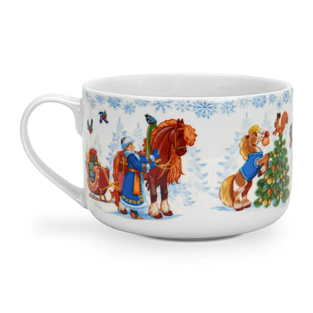 Фото 2 Кружка фарфоровая новогодняя 700 мл С Новым годом арт. 16043 Фото 2 Кружка фарфоровая новогодняя 700 мл С Новым годом арт. 16043