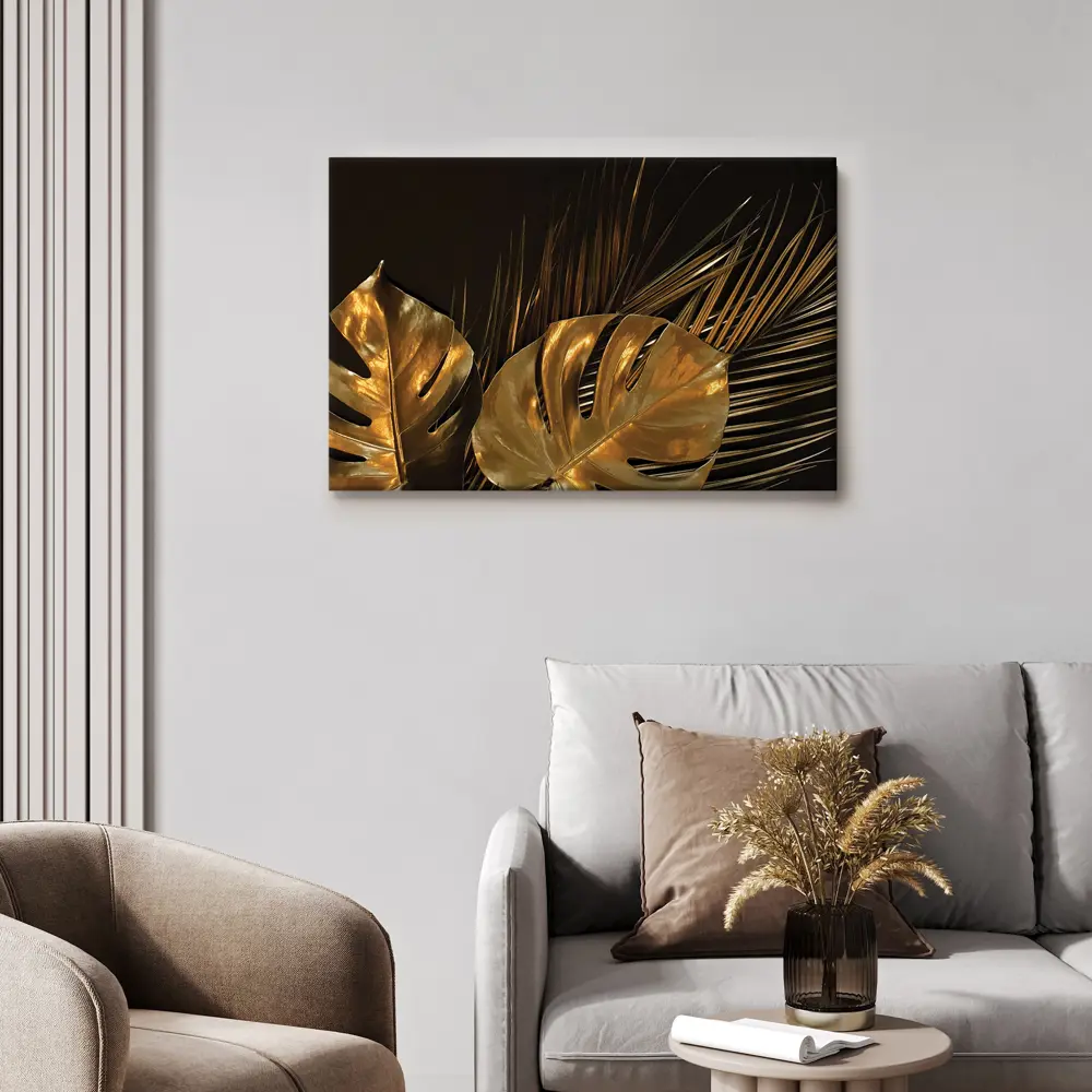 Фото 2 Картина на холсте Postermarket "Золотые листья" 90x60 см Фото 2 Картина на холсте Postermarket "Золотые листья" 90x60 см