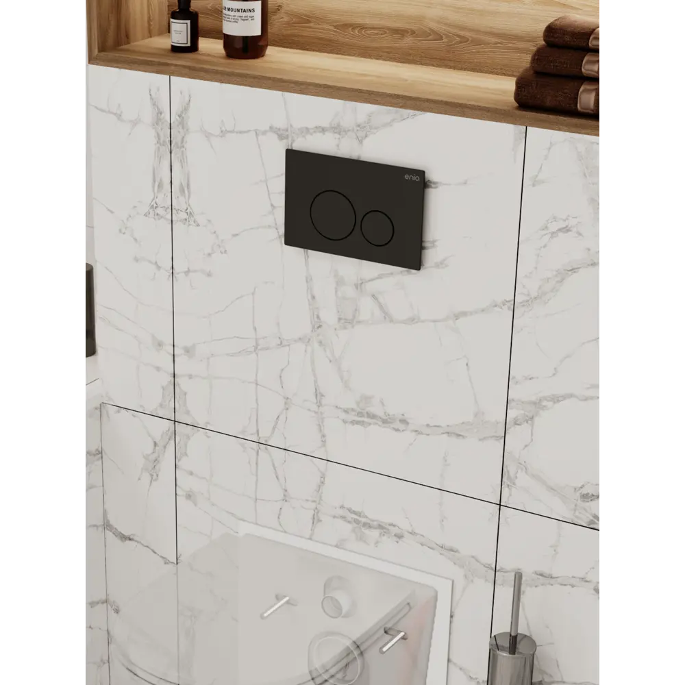 Фото 18 Комплект инсталляция и унитаз 3 в 1: инсталляция Enio Profi EN7050050 унитаз подвесной Enio Neo и кнопка чёрная матовая Sfera Фото 18 Комплект инсталляция и унитаз 3 в 1: инсталляция Enio Profi EN7050050 унитаз подвесной Enio Neo и кнопка чёрная матовая Sfera