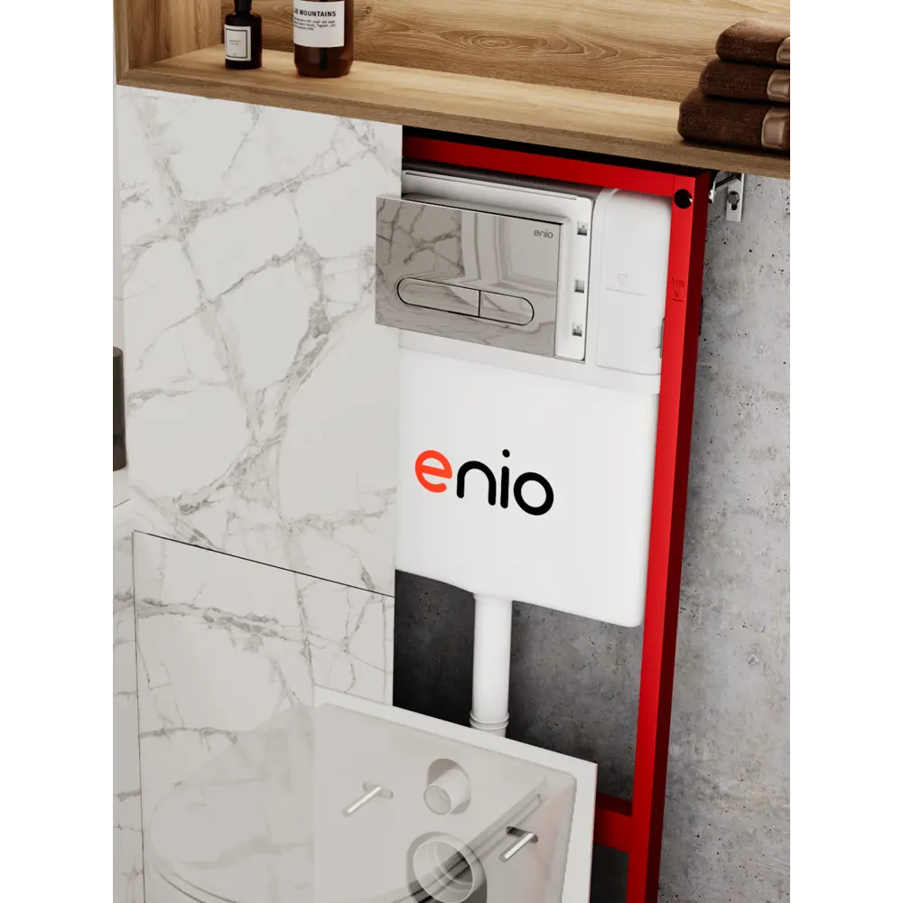 Фото 17 Комплект инсталляция и унитаз 3 в 1: инсталляция Enio Profi EN7050050 унитаз подвесной Enio Nativo и кнопка хром Stondato Фото 17 Комплект инсталляция и унитаз 3 в 1: инсталляция Enio Profi EN7050050 унитаз подвесной Enio Nativo и кнопка хром Stondato