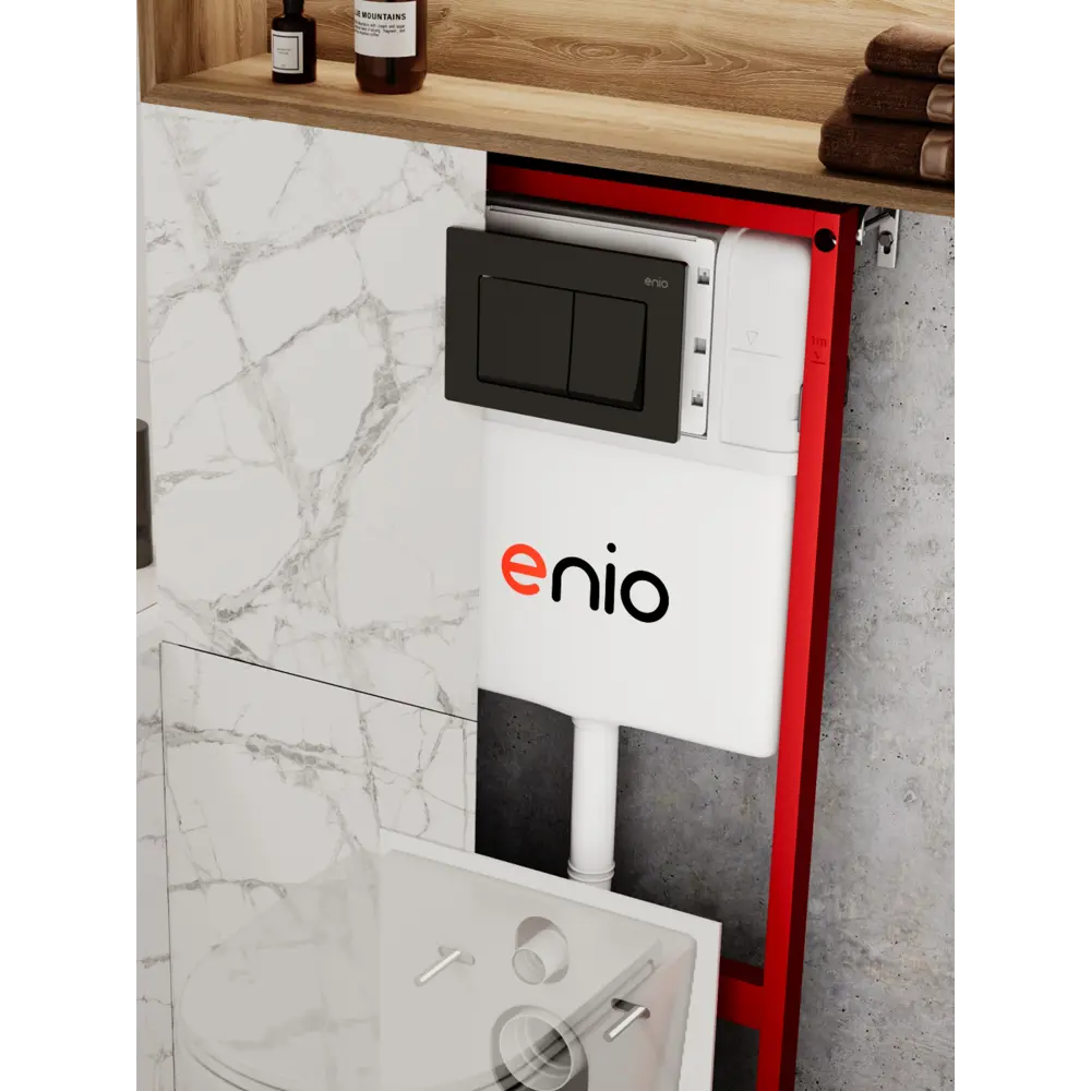 Фото 17 Комплект инсталляция и унитаз 3 в 1: инсталляция Enio Profi EN7050050 унитаз подвесной Enio Binario и кнопка чёрная матовая Pulsante Фото 17 Комплект инсталляция и унитаз 3 в 1: инсталляция Enio Profi EN7050050 унитаз подвесной Enio Binario и кнопка чёрная матовая Pulsante