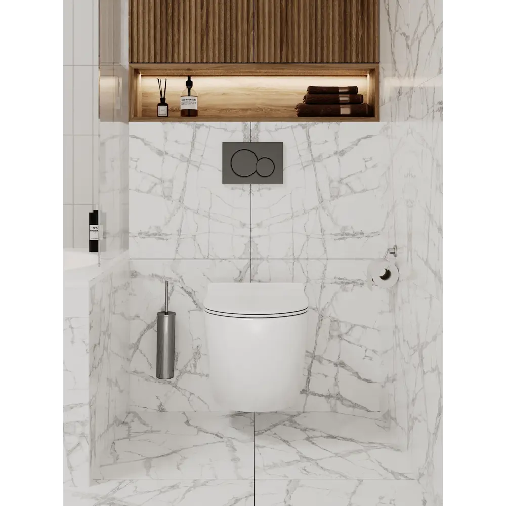 Фото 10 Комплект инсталляция и унитаз 3 в 1: инсталляция Enio Profi EN7050050 унитаз подвесной Enio Indigo и кнопка чёрная матовая Pulsante Фото 10 Комплект инсталляция и унитаз 3 в 1: инсталляция Enio Profi EN7050050 унитаз подвесной Enio Indigo и кнопка чёрная матовая Pulsante