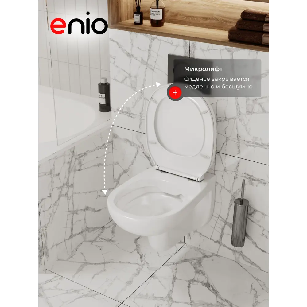 Фото 3 Комплект инсталляция и унитаз 3 в 1: инсталляция Enio Profi EN7050050 унитаз подвесной Enio Ekos и кнопка хром Pulsante Фото 3 Комплект инсталляция и унитаз 3 в 1: инсталляция Enio Profi EN7050050 унитаз подвесной Enio Ekos и кнопка хром Pulsante