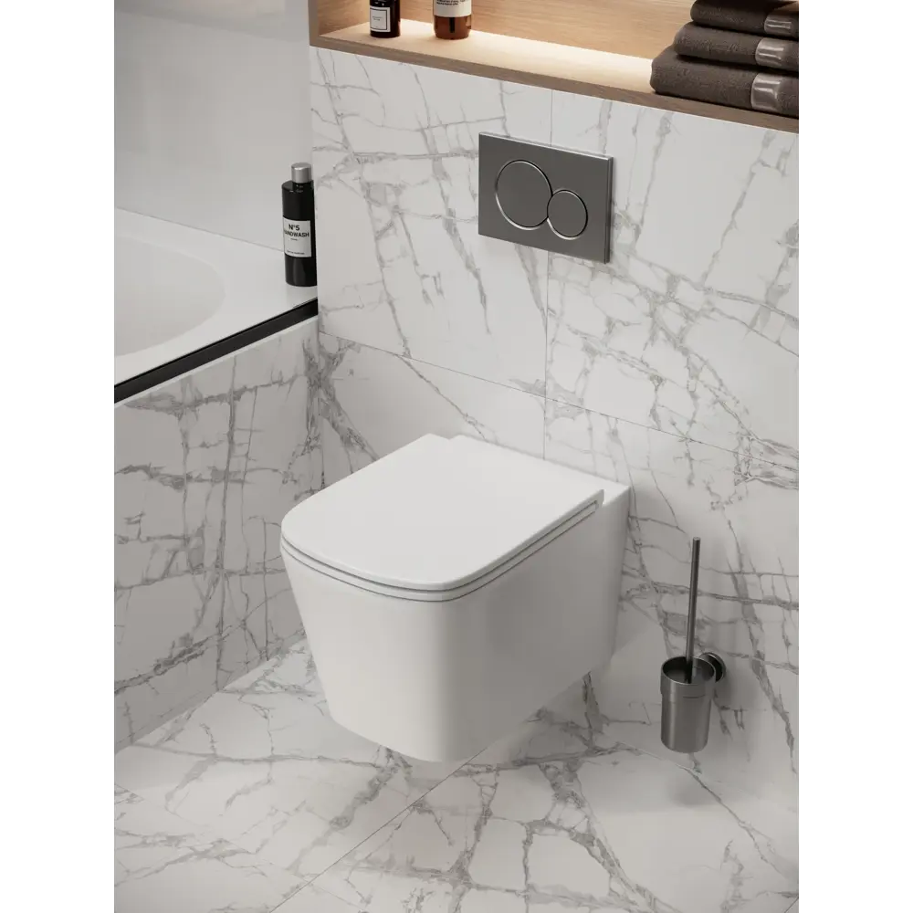 Фото 8 Комплект инсталляция и унитаз 3 в 1: инсталляция Enio Profi EN7050050 унитаз подвесной Enio Binario и кнопка хром Sfera Фото 8 Комплект инсталляция и унитаз 3 в 1: инсталляция Enio Profi EN7050050 унитаз подвесной Enio Binario и кнопка хром Sfera