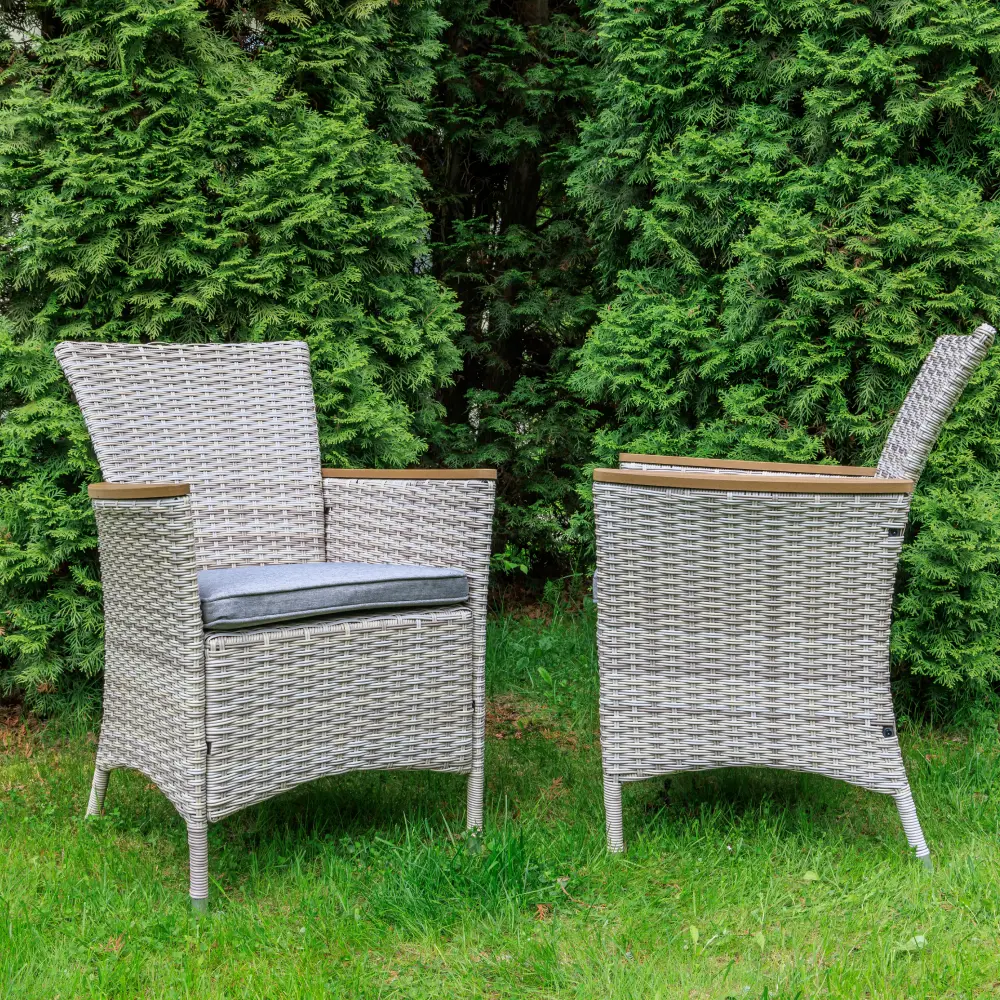 Фото 3 Кресло садовое Royal family Amelia chairs 8 AMELIA 60 см x 59 см x 87 см искусственный ротанг бежевый 8 шт Фото 3 Кресло садовое Royal family Amelia chairs 8 AMELIA 60 см x 59 см x 87 см искусственный ротанг бежевый 8 шт