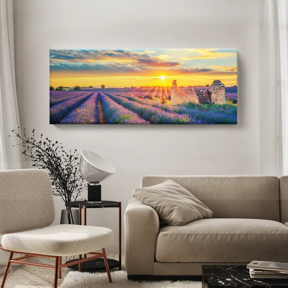 Фото 3 Картина на холсте Postermarket "Лавандовое поле" 115x45 см Фото 3 Картина на холсте Postermarket "Лавандовое поле" 115x45 см