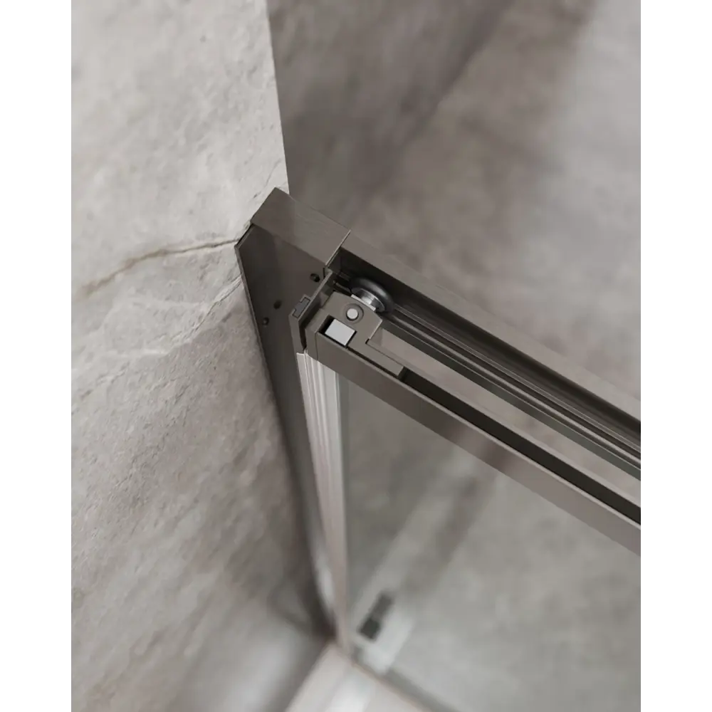 Фото 5 Душевая дверь Cezares Molveno-BF-3-100-C-GM-IV 100см эффект стекла прозрачный раздвижной Фото 5 Душевая дверь Cezares Molveno-BF-3-100-C-GM-IV 100см эффект стекла прозрачный раздвижной