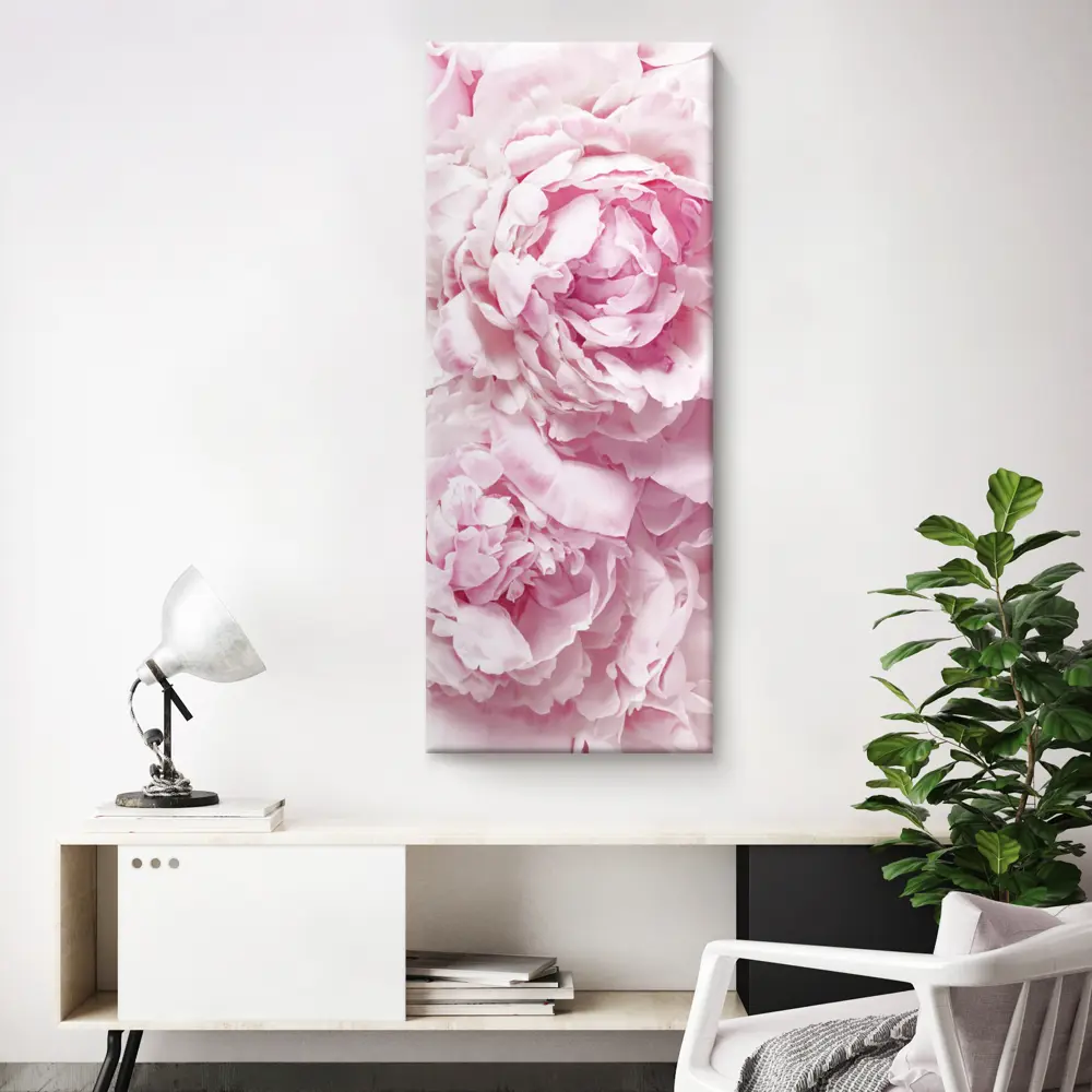 Фото 3 Картина без рамки Postermarket Нежные пионы 115x45 см