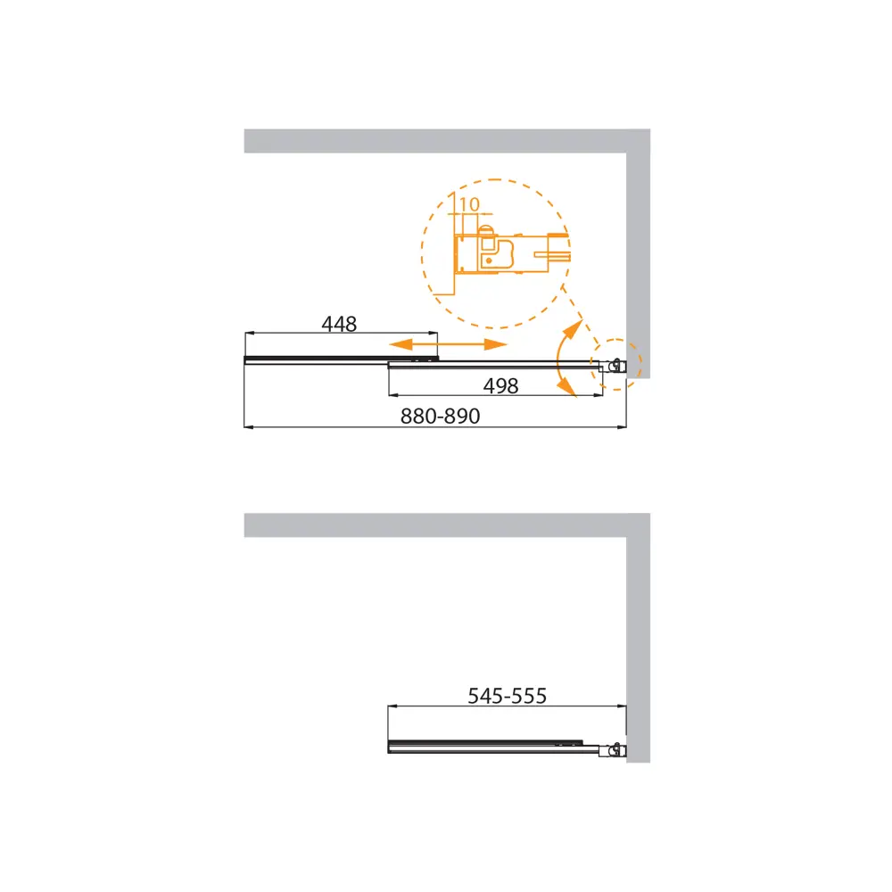 Фото 6 Ширма на ванну Cezares Slider-VF-11-90/150-C-BORO 90x150 см профиль золото стекло прозрачное Фото 6 Ширма на ванну Cezares Slider-VF-11-90/150-C-BORO 90x150 см профиль золото стекло прозрачное